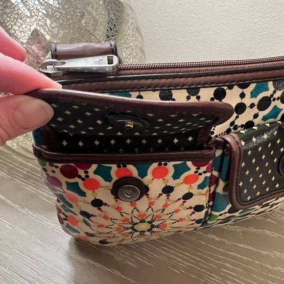 Fossil Key Per Kaleidoscope Crossbody Bag in Coated Canvas. - Picture 3 of 7